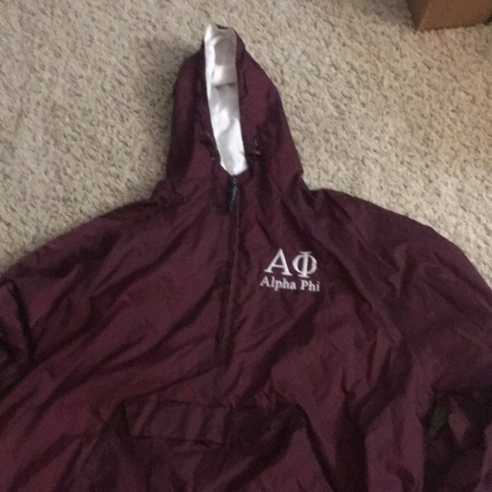Alpha Phi 3/4 zip wind breaker